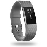 Strap-it Fitbit Charge 2 Diamond Silicone Strap (Grey)