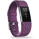 Strap-it Fitbit Charge 2 Diamond Silicone Strap (Purple)