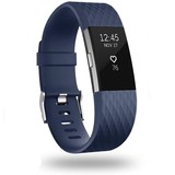 Strap-it Fitbit Charge 2 Diamond Silicone Strap (Dark Blue)