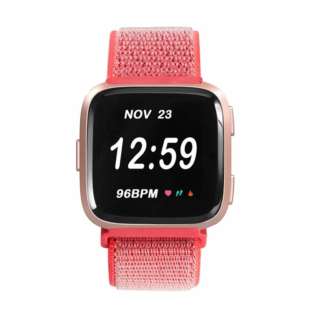 Strap-it Strap-it Fitbit Versa/Versa 2 Nylon Strap (Bright Pink) Strap-it Strap-it Fitbit Versa/Versa 2 Nylon Strap (Bright Pink)