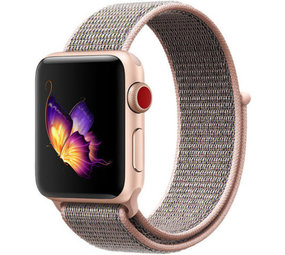 Strap it Strap it Apple Watch Nylon Strap Soft Pink