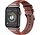Strap-it Apple Watch Leather Strap (Red Brown)