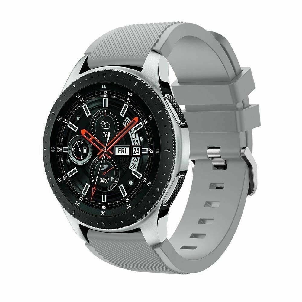 Strap-it Strap-it Samsung Galaxy Watch 46mm Silicone Strap (Grey) Strap-it Strap-it Samsung Galaxy Watch 46mm Silicone Strap (Grey)