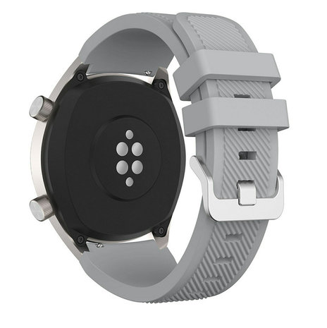 Strap-it Strap-it Huawei Watch GT 2 Silicone Strap with Buckle (Grey)