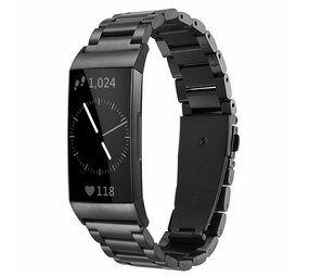 Strap-it Fitbit Charge 4 Steel Strap (Black) Strap-it Fitbit Charge 4 Steel Strap (Black)