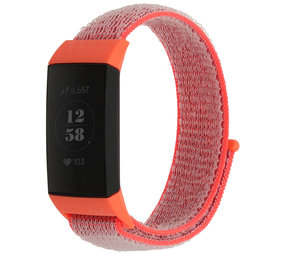 Strap-it Fitbit Charge 4 Nylon Strap (Pink/Red) Strap-it Fitbit Charge 4 Nylon Strap (Pink/Red)