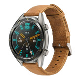 Strap-it Huawei Watch GT 2 Leather Strap (Brown)