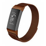 Strap-it Fitbit Charge 3 Milanese Strap (Brown) Strap-it Fitbit Charge 3 Milanese Strap (Brown)