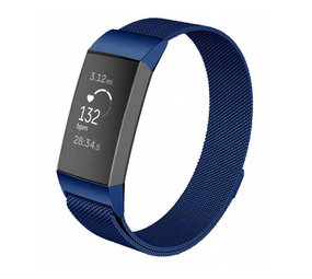 Strap-it Fitbit Charge 3 Milanese Strap (Blue) Strap-it Fitbit Charge 3 Milanese Strap (Blue)