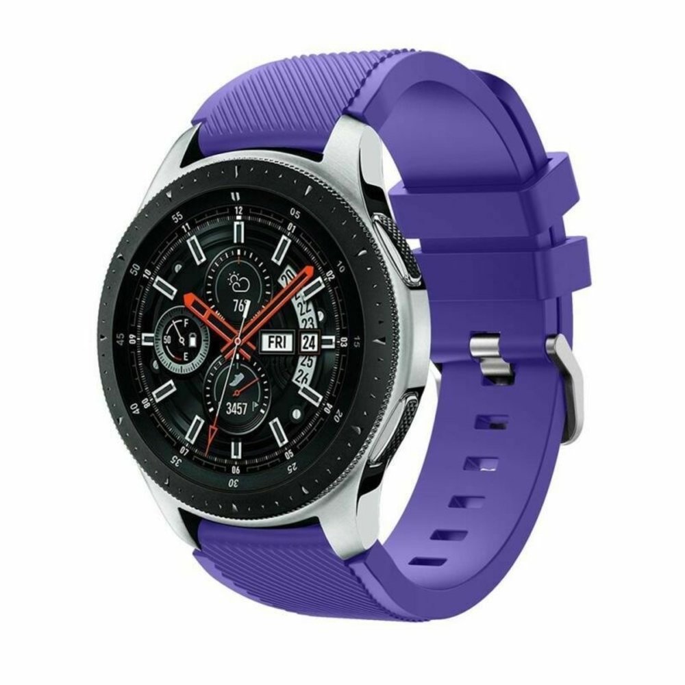 Strap-it Strap-it Samsung Galaxy Watch 46mm Silicone Strap (Purple) Strap-it Strap-it Samsung Galaxy Watch 46mm Silicone Strap (Purple)