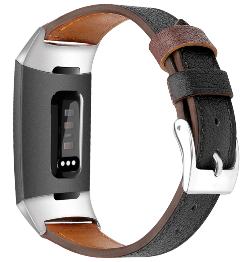 Strap-it Strap-it Fitbit Charge 4 Leather Strap (Black) Strap-it Strap-it Fitbit Charge 4 Leather Strap (Black)