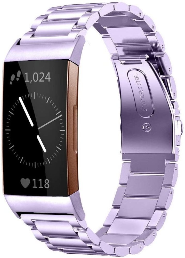 Strap-it Strap-it Fitbit Charge 4 Steel Strap (Purple) Strap-it Strap-it Fitbit Charge 4 Steel Strap (Purple)