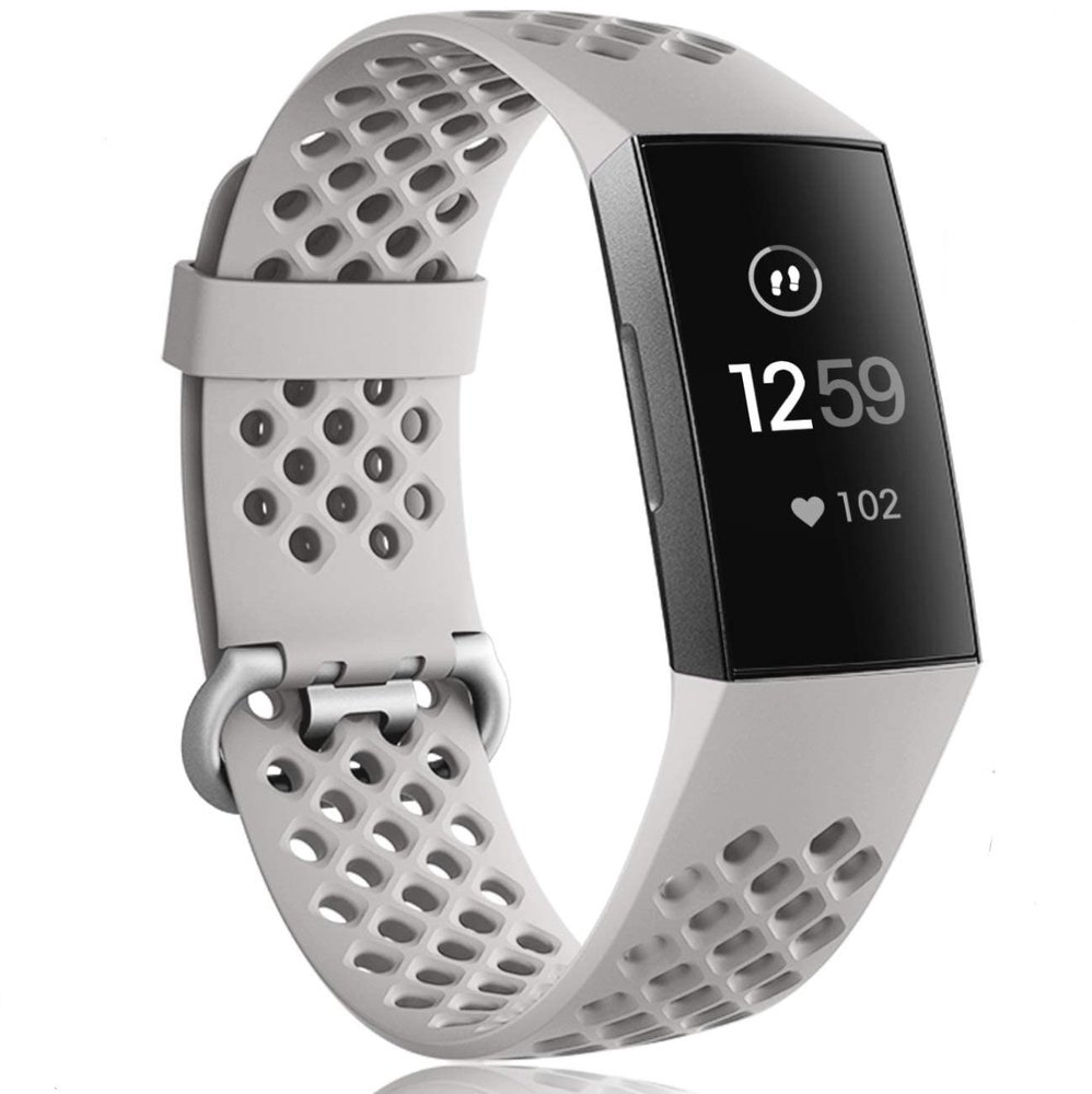 Strap-it Strap-it Fitbit Charge 4 Breathable Strap (Grey) Strap-it Strap-it Fitbit Charge 4 Breathable Strap (Grey)