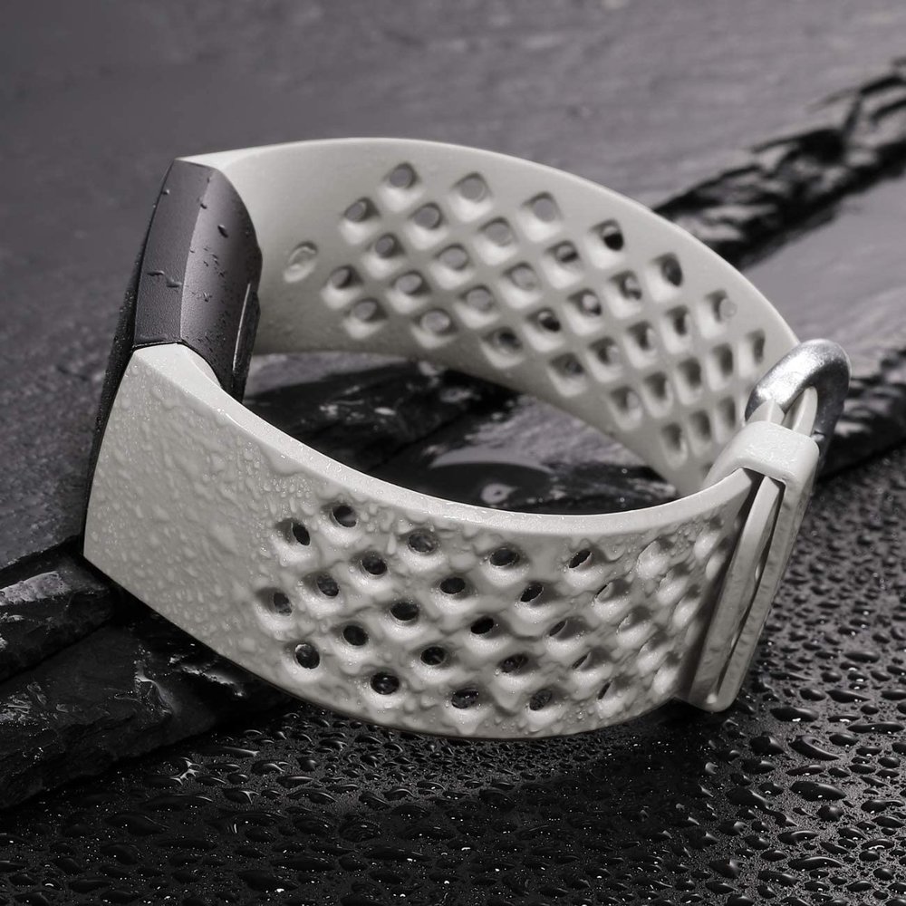 Strap-it Strap-it Fitbit Charge 4 Breathable Strap (Grey) Strap-it Strap-it Fitbit Charge 4 Breathable Strap (Grey)
