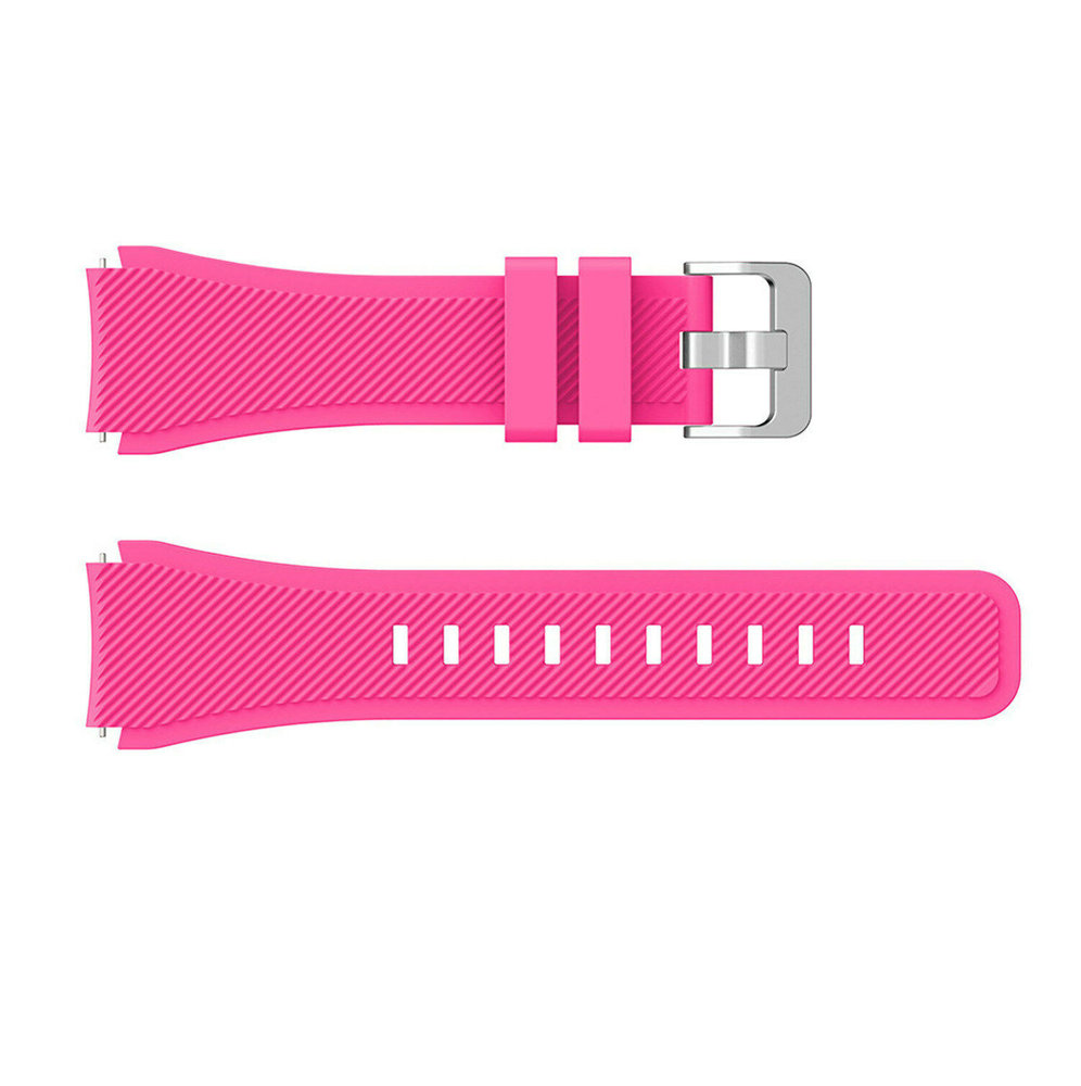 Strap-it Strap-it Huawei Watch GT 2 Silicone Strap with Buckle (Bright Pink)