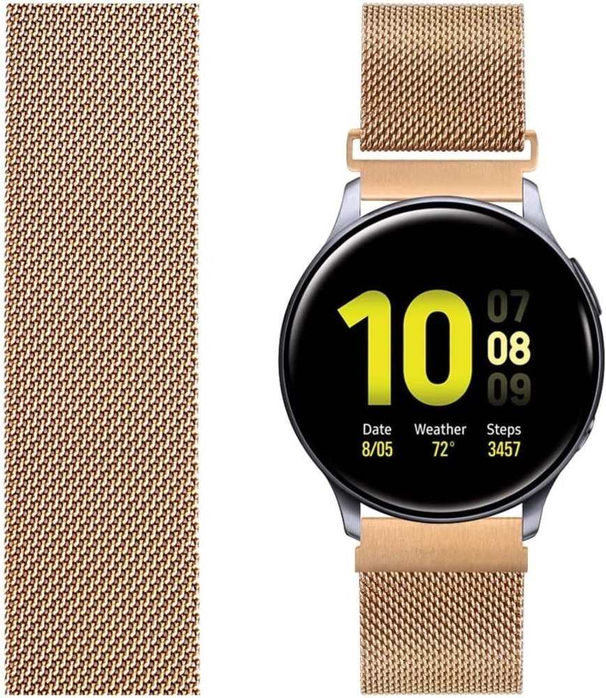 Strap-it Strap-it Samsung Galaxy Watch Active Milanese Strap (Rose Gold) Strap-it Strap-it Samsung Galaxy Watch Active Milanese Strap (Rose Gold)