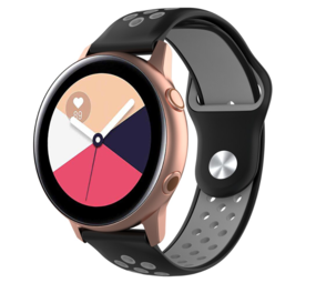 Strap-it Samsung Galaxy Watch Active Sport Strap (Black/Grey) Strap-it Samsung Galaxy Watch Active Sport Strap (Black/Grey)