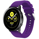 Strap-it Samsung Galaxy Watch Active Silicone Strap (Purple)