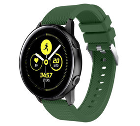 Strap-it Samsung Galaxy Watch Active Silicone Strap (Army Green)