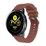Strap-it Samsung Galaxy Watch Active Silicone Strap (Brown)