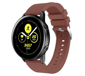Strap-it Samsung Galaxy Watch Active Silicone Strap (Brown)