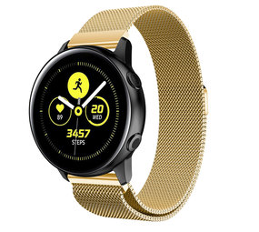 Strap-it Samsung Galaxy Watch Active Milanese Strap (Gold) Strap-it Samsung Galaxy Watch Active Milanese Strap (Gold)