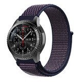 Strap-it Samsung Galaxy Watch 46mm Nylon Strap (Purple-Blue) Strap-it Samsung Galaxy Watch 46mm Nylon Strap (Purple-Blue)