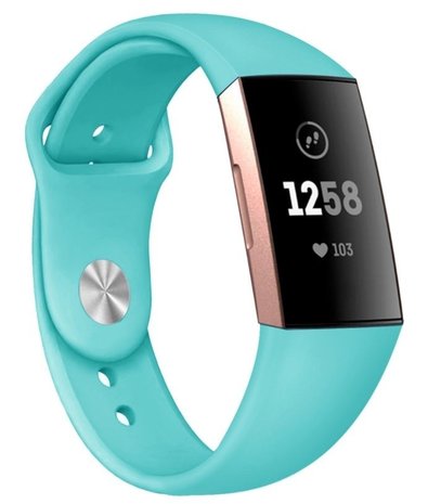 Strap-it Strap-it Fitbit Charge 3 Sport Strap (Aqua) Strap-it Strap-it Fitbit Charge 3 Sport Strap (Aqua)