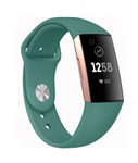 Strap-it Strap-it Fitbit Charge 3 Sport Strap (Pine Green)
