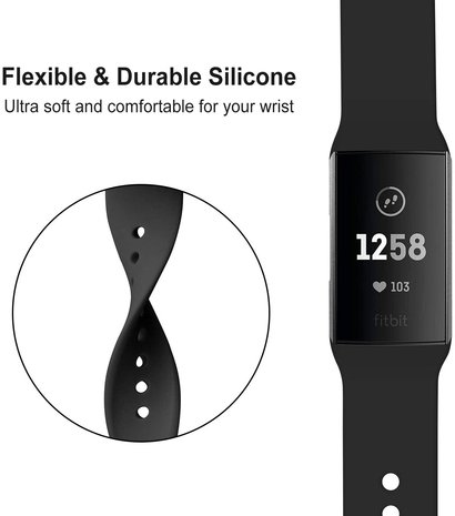 Strap-it Strap-it Fitbit Charge 4 Sport Strap (Black) Strap-it Strap-it Fitbit Charge 4 Sport Strap (Black)