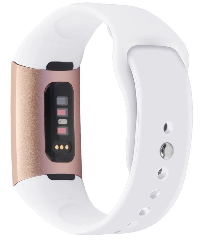 Strap-it Strap-it Fitbit Charge 4 Sport Strap (White) Strap-it Strap-it Fitbit Charge 4 Sport Strap (White)