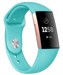 Strap-it Strap-it Fitbit Charge 4 Sport Strap (Aqua)