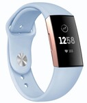 Strap-it Strap-it Fitbit Charge 4 Sport Strap (Light Blue)