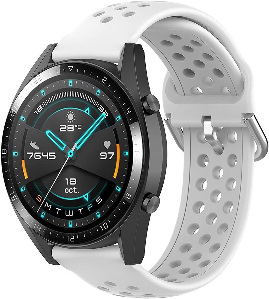 Strap-it Strap-it Huawei Watch GT 2 Breathable Strap (White) Strap-it Strap-it Huawei Watch GT 2 Breathable Strap (White)