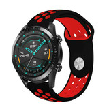 Strap-it Huawei Watch GT 2 Sport Strap (Black Red)
