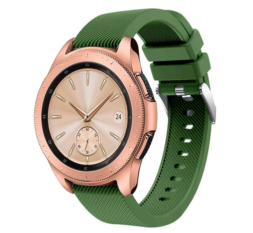 Strap-it Strap-it Samsung Galaxy Watch 42mm Silicone Strap (Army Green) Strap-it Strap-it Samsung Galaxy Watch 42mm Silicone Strap (Army Green)