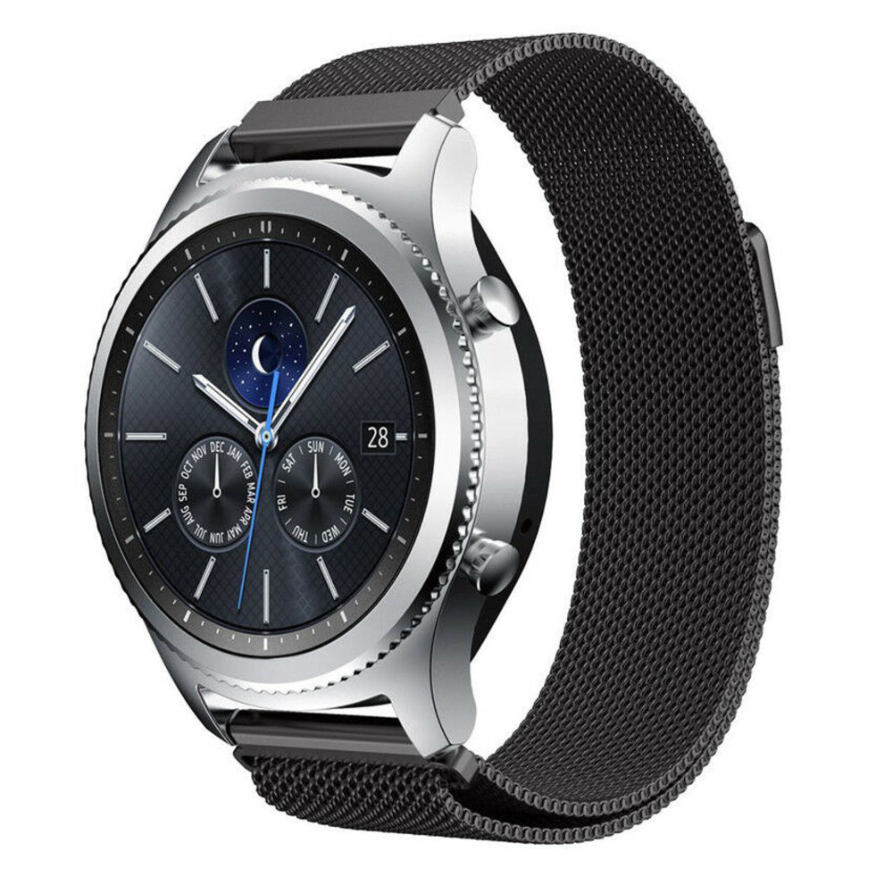 Strap-it Strap-it Samsung Gear S3 Milanese Strap (Black) Strap-it Strap-it Samsung Gear S3 Milanese Strap (Black)