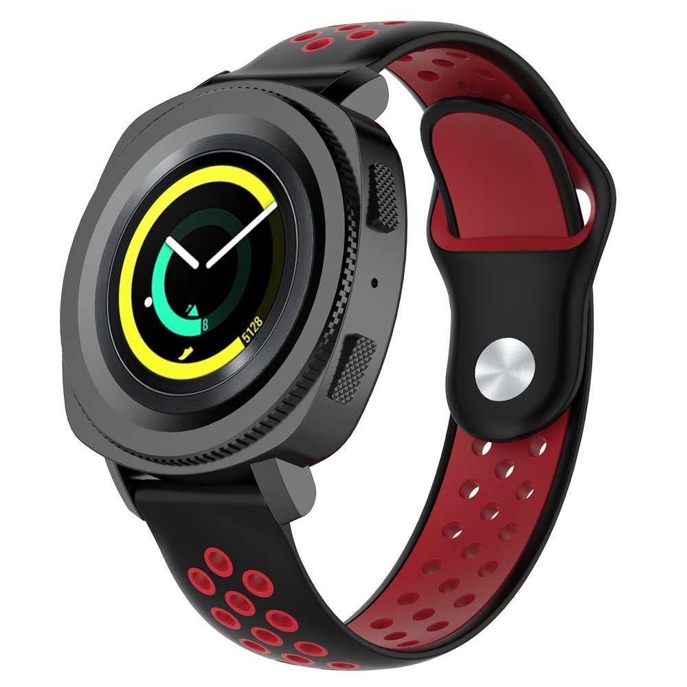Strap-it Strap-it Samsung Gear Sport Sport Straps (Black/Red) Strap-it Strap-it Samsung Gear Sport Sport Straps (Black/Red)