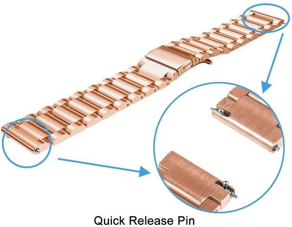 Strap-it Strap-it Xiaomi Amazfit Stratos Link Strap (Rose Gold) Strap-it Strap-it Xiaomi Amazfit Stratos Link Strap (Rose Gold)