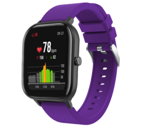 Strap-it Xiaomi Amazfit GTS Silicone Strap (Purple)