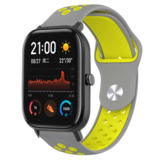 Strap-it Xiaomi Amazfit GTS Sport Strap (Grey/Yellow)