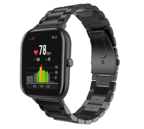 Strap-it Xiaomi Amazfit GTS Link Strap (Black) Strap-it Xiaomi Amazfit GTS Link Strap (Black)