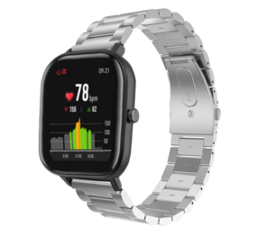 Strap-it Xiaomi Amazfit GTS Link Strap (Silver) Strap-it Xiaomi Amazfit GTS Link Strap (Silver)