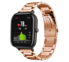 Strap-it Xiaomi Amazfit GTS Link Strap (Rose Gold) Strap-it Xiaomi Amazfit GTS Link Strap (Rose Gold)