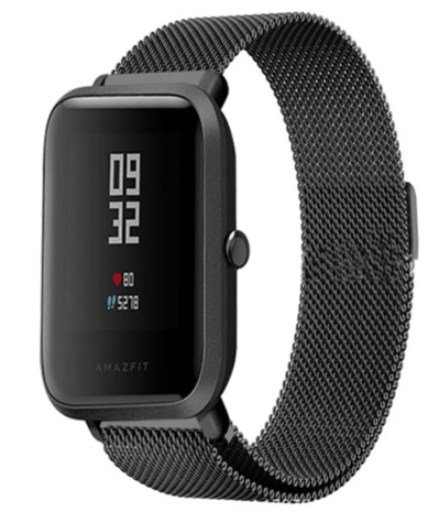 Strap-it Strap-it Xiaomi Amazfit Bip Milanese Strap (Black) Strap-it Strap-it Xiaomi Amazfit Bip Milanese Strap (Black)