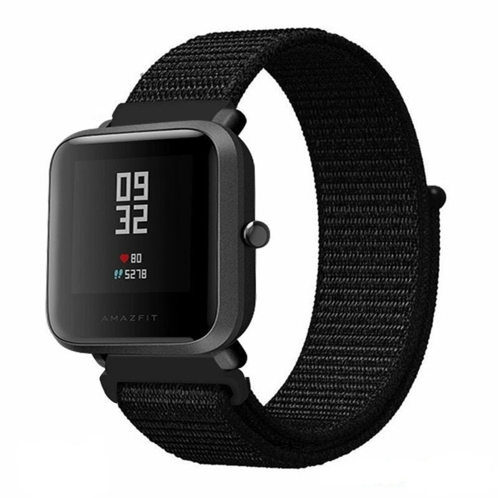 Strap-it Strap-it Xiaomi Amazfit Bip Nylon Strap (Black) Strap-it Strap-it Xiaomi Amazfit Bip Nylon Strap (Black)