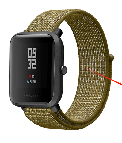 Strap-it Strap-it Xiaomi Amazfit Bip Nylon Strap (Olive) Strap-it Strap-it Xiaomi Amazfit Bip Nylon Strap (Olive)