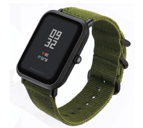 Strap-it Xiaomi Amazfit Bip Nylon Strap with Buckle (Green) Strap-it Xiaomi Amazfit Bip Nylon Strap with Buckle (Green)
