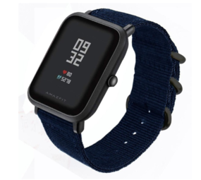 Strap-it Xiaomi Amazfit Bip Nylon Strap with Buckle (Blue) Strap-it Xiaomi Amazfit Bip Nylon Strap with Buckle (Blue)