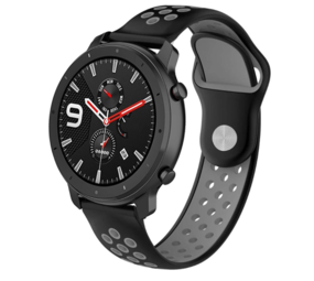 Strap-it Xiaomi Amazfit GTR Sport Strap (Black/Grey) Strap-it Xiaomi Amazfit GTR Sport Strap (Black/Grey)